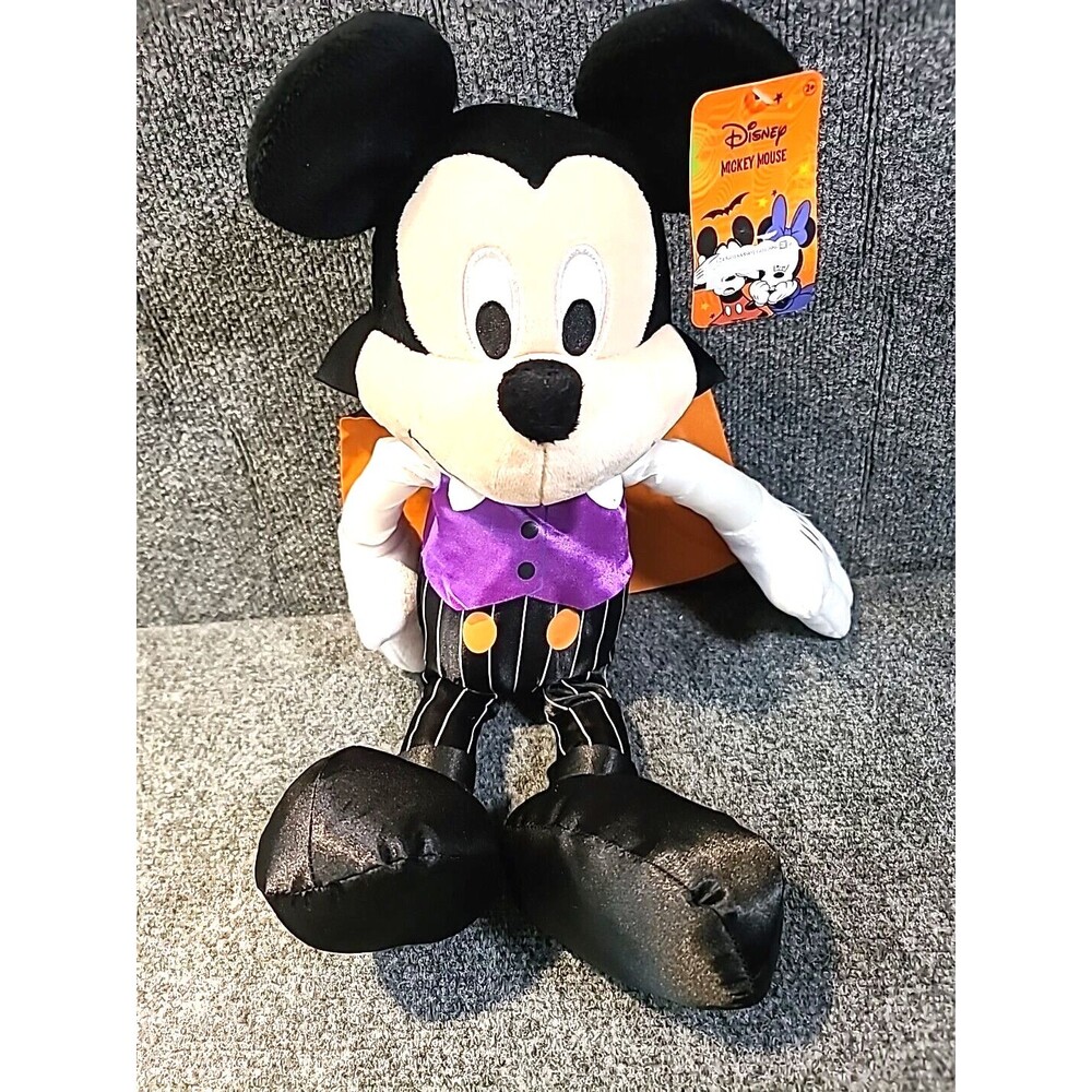 NWT Mickey Mouse Halloween Vampire 2023, 18" Plush Stuffed Toy, Just Play